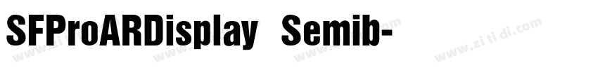 SFProARDisplay Semib字体转换